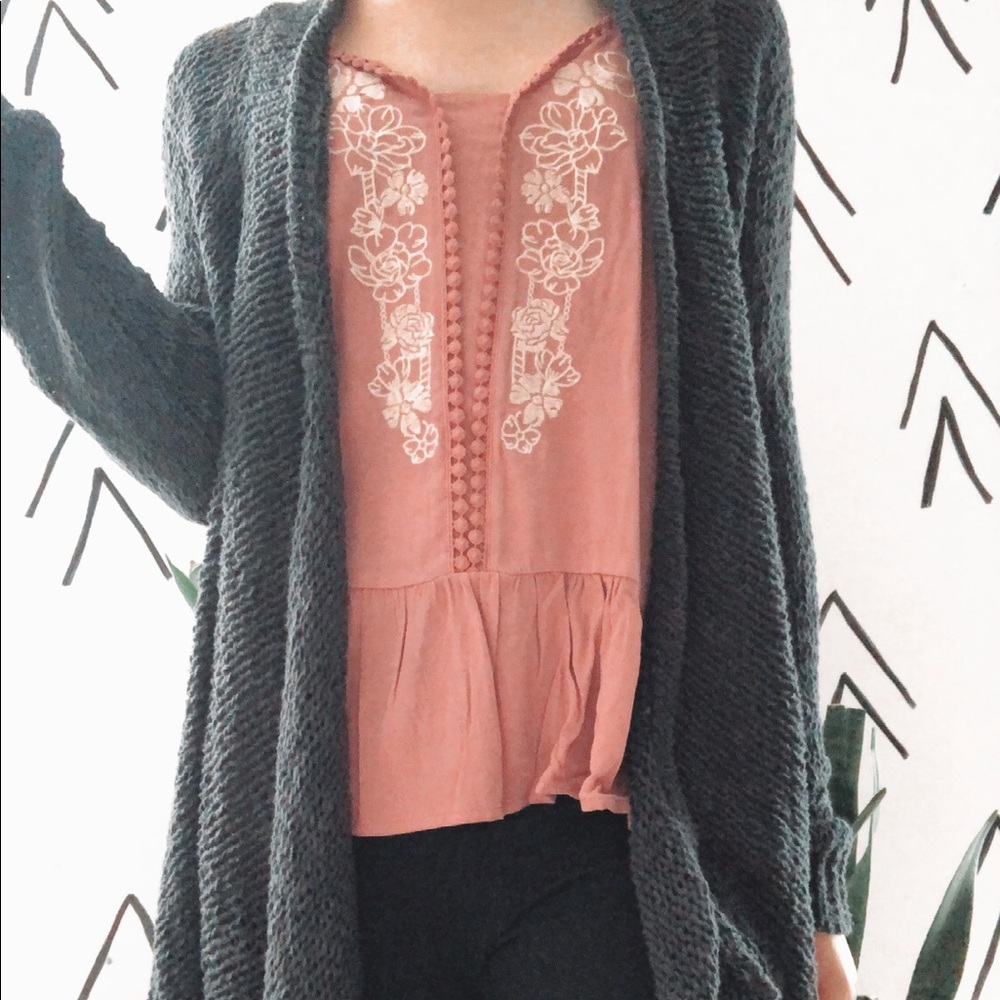 American Eagle Knitted Navy Cardigan M/M